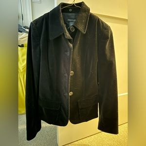 Kenneth Cole velvet black blazer with pockets